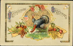 Thanksgiving Greetings Postcard