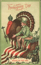 Thanksgiving Day Ruler Of The Day Postcard