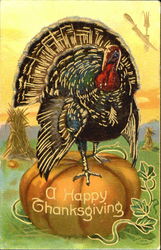 A Happy Thanksgiving Postcard