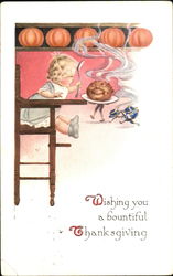 Wishing You A Bountiful Thanksgiving Postcard