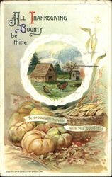 All Thanksgiving Bounty Be Thine Postcard Postcard