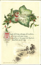 Christmas Wishes Postcard Postcard