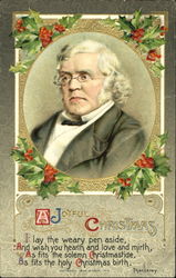 A Joyful Christmas - William Makepeace Thackeray  Postcard