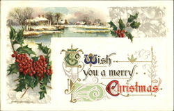To Wish You A Merry Christmas Postcard