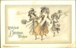 With Best Christmas Wishes Postcard