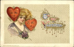 To My Valentine Women Postcard Postcard