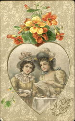 A Token Of Love Women Postcard Postcard