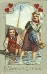 St. Valentine's Greetings Postcard