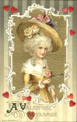 A Valentine Message Postcard