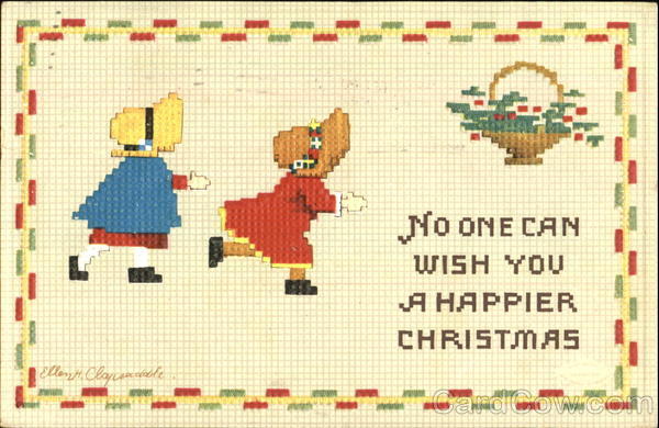 No One Can Wish You A Happier Christmas Ellen Clapsaddle