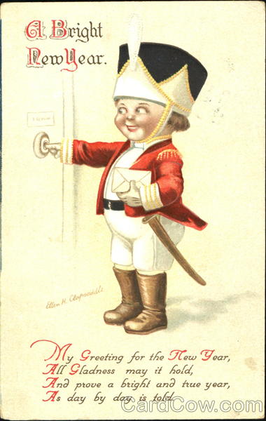 A Bright New Year Ellen Clapsaddle New Year's