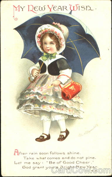 My New Year Wish Ellen Clapsaddle New Year's