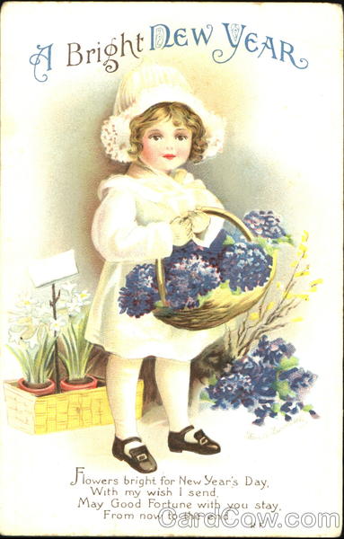 A Bright New Year Ellen Clapsaddle New Year's