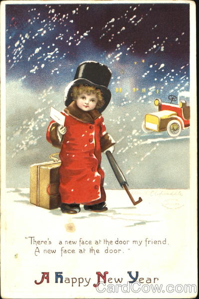 A Happy New Year Ellen Clapsaddle New Year's