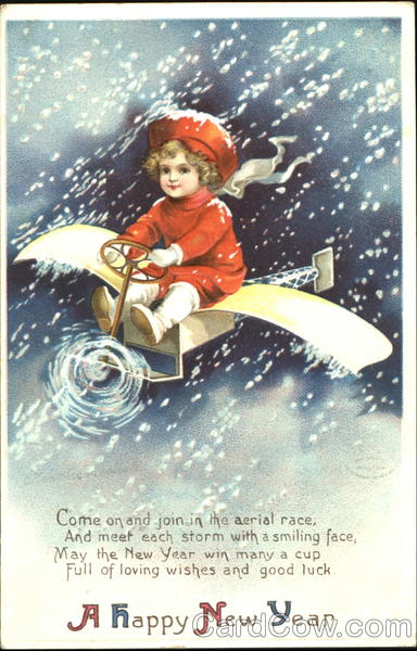 A Happy New Year Ellen Clapsaddle New Year's