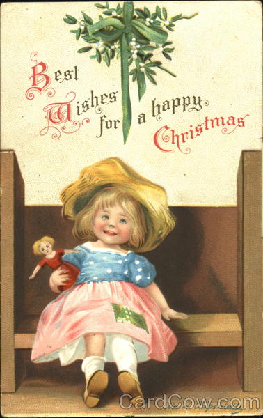 Best Wishes For A Happy Christmas Ellen Clapsaddle