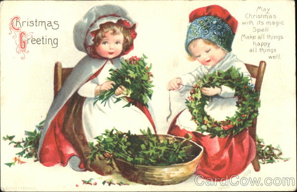 Christmas Greetings Ellen Clapsaddle Children