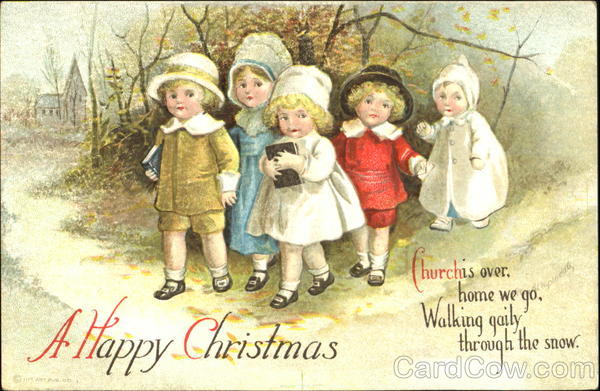 A Happy Christmas Ellen Clapsaddle Children