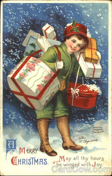 A Merry Christmas Ellen Clapsaddle Children