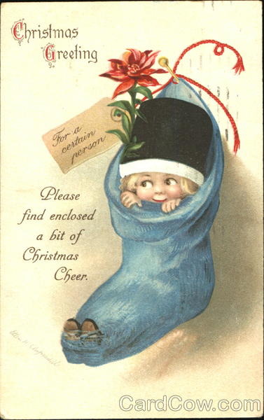 Christmas Greeting Ellen Clapsaddle Children