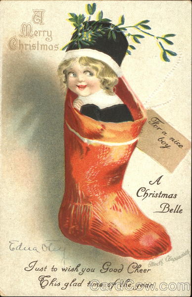 A Merry Christmas Ellen Clapsaddle Children