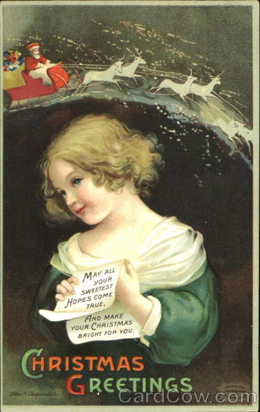 Christmas Greetings Ellen Clapsaddle Children
