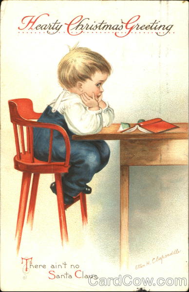 Hearty Christmas Greeting Ellen Clapsaddle Children