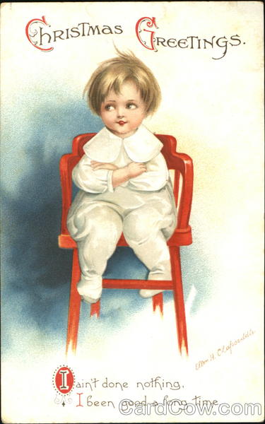 Christmas Greetings Ellen Clapsaddle Children