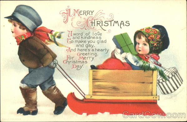 A Merry Christmas Ellen Clapsaddle Children