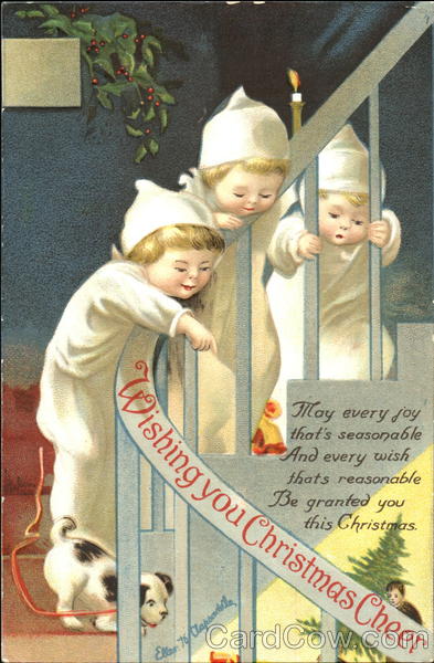 Wishing You Christmas Cheer Ellen Clapsaddle Children
