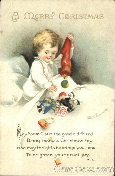 A Merry Christmas Ellen Clapsaddle Children