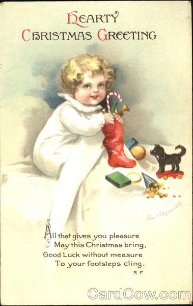 Hearty Christmas Greeting Children