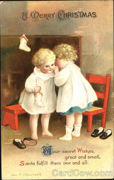 A Merry Christmas Ellen Clapsaddle Children