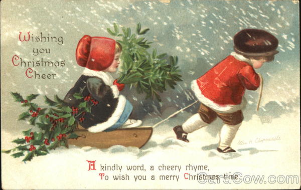 Wishing You Christmas Cheer Ellen Clapsaddle Children