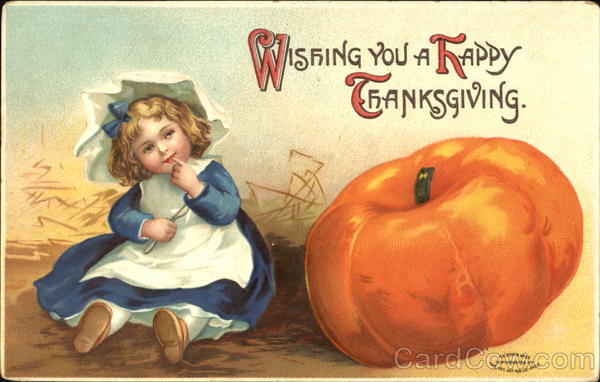 Wishing You A Happy Thanksgiving Ellen Clapsaddle Children