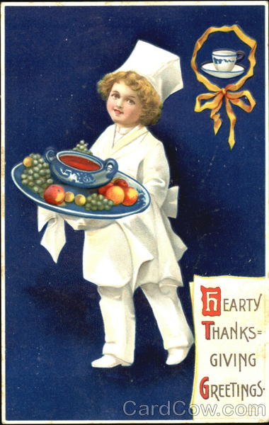 Hearty Thanksgiving Greetings Ellen Clapsaddle Children