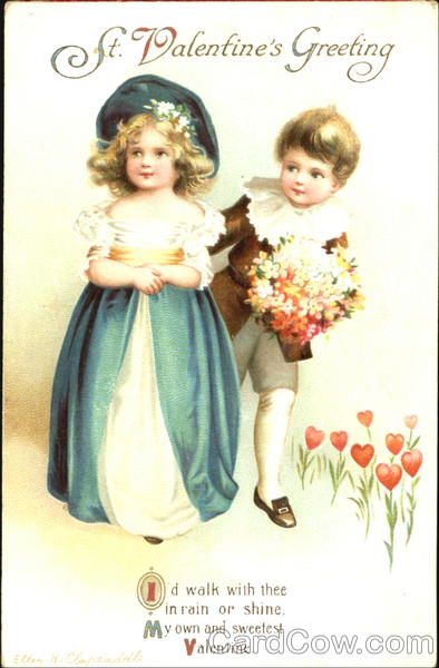 St. Valentine's Greeting Ellen Clapsaddle Children