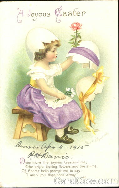 A Joyous Easter Ellen Clapsaddle With Children