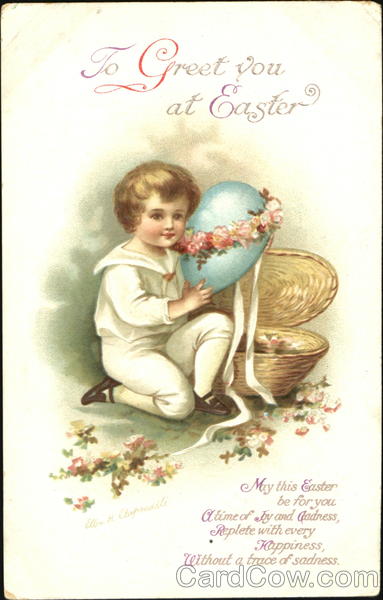 To Greet You At Easter Ellen Clapsaddle With Children