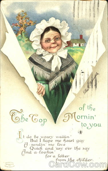 The Top Of The Mornin To You Ellen Clapsaddle St. Patrick's Day