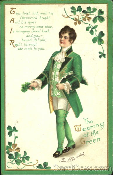 The Wearing Of The Green Ellen Clapsaddle St. Patrick's Day