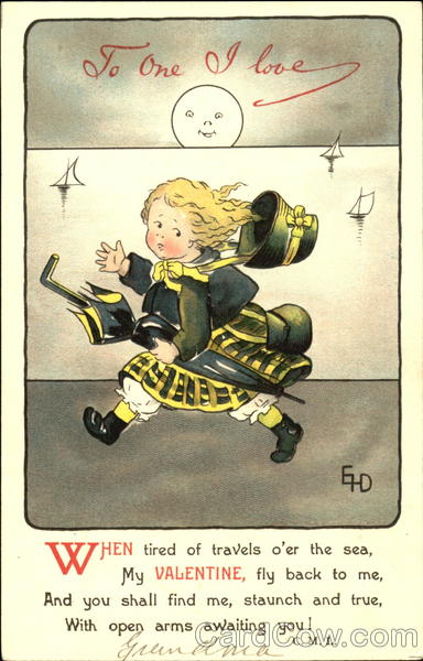 To One I Love Ethel H. Dewees Artist Signed