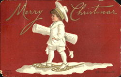 Merry Christmas Children Postcard Postcard