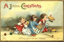 A Joyful Christmas Children Postcard Postcard