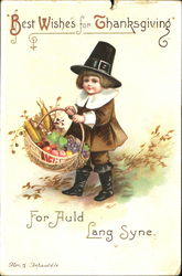 Best Wishes For Thanksgiving Postcard