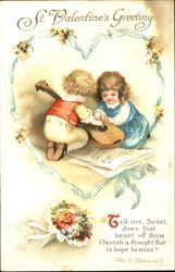 St. Valentine's Greeting Children Postcard Postcard