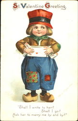 St. Valentine Greeting Postcard
