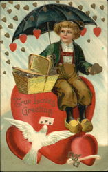 True Love's Greeting Children Postcard Postcard