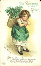 The Wearing Of The Green St. Patrick's Day Postcard Postcard