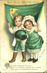 Let Erin Remember St. Patrick's Day Ellen Clapsaddle Postcard Postcard